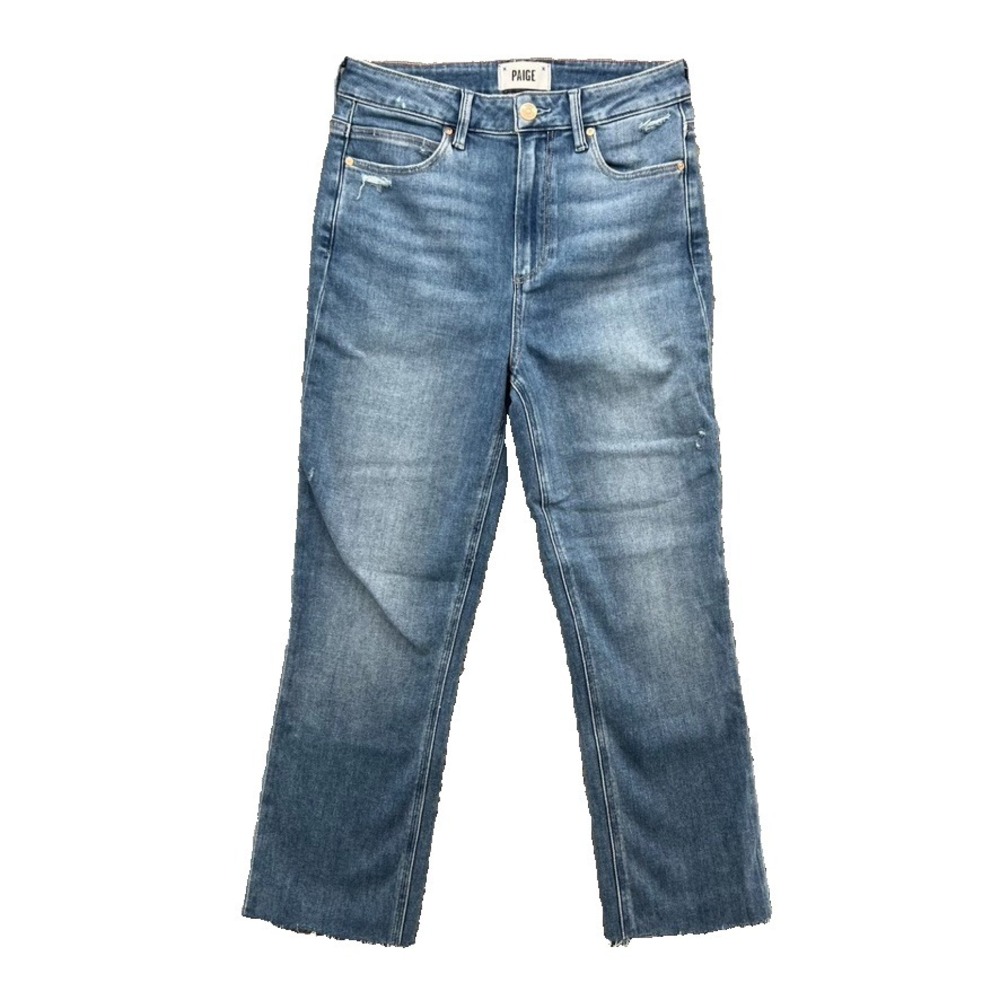 Paige High Rise‎ Cindy Jeans Womens 26 2 Austyn Destructed Destressed Back Denim